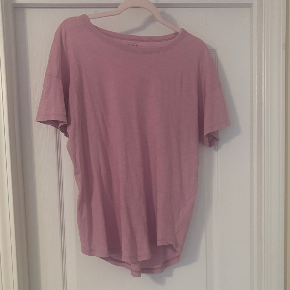 Madewell Relaxed Short Sleeve Tee in Dusty Purple